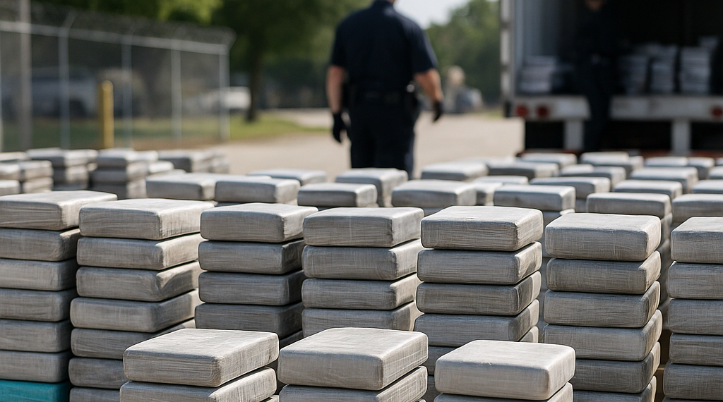 Hallan una tonelada de cocaína en EU ligada a narcotúnel