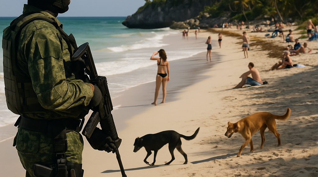 Caída histórica de visitantes impulsa exigencia de sacar al ejército de Tulum