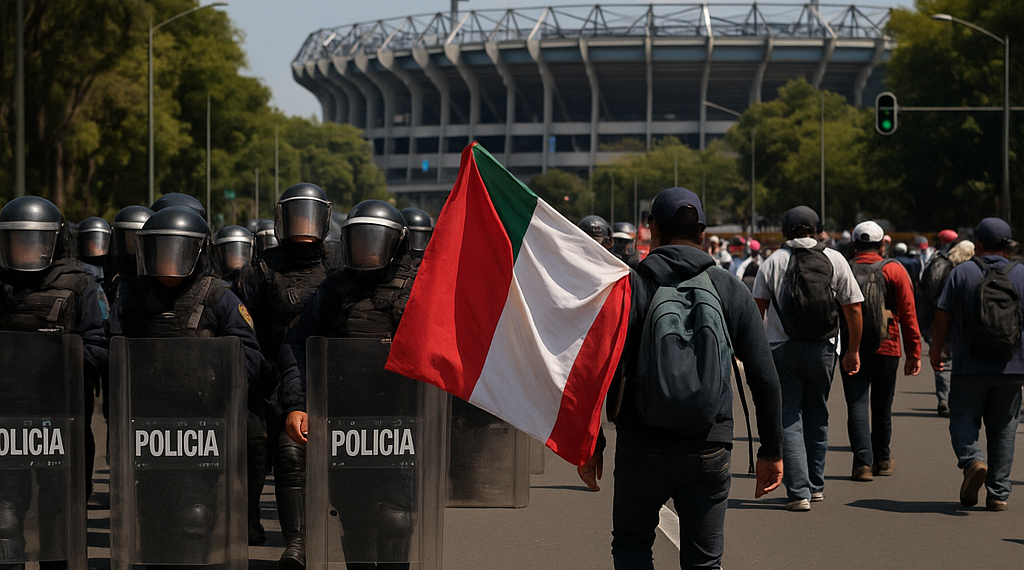 Frenan policías avance de CNTE hacia Estadio CDMX