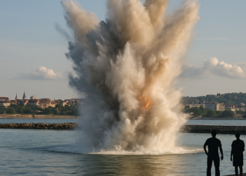 Explosión de un dron marino en el puerto rumano de Constanza