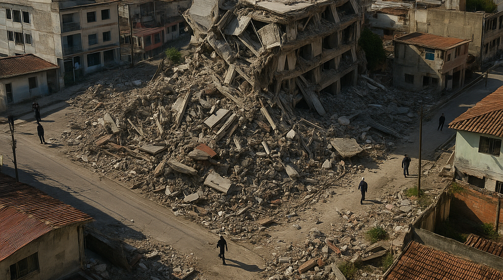 La destrucción que ha dejado el terremoto en Venezuela a vista de dron