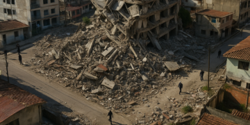 La destrucción que ha dejado el terremoto en Venezuela a vista de dron