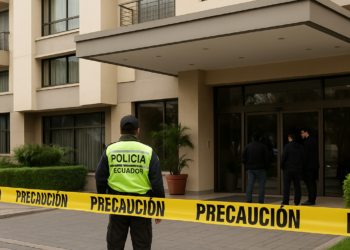 Emite Ecuador reclamo por escándalo fuera de su hotel