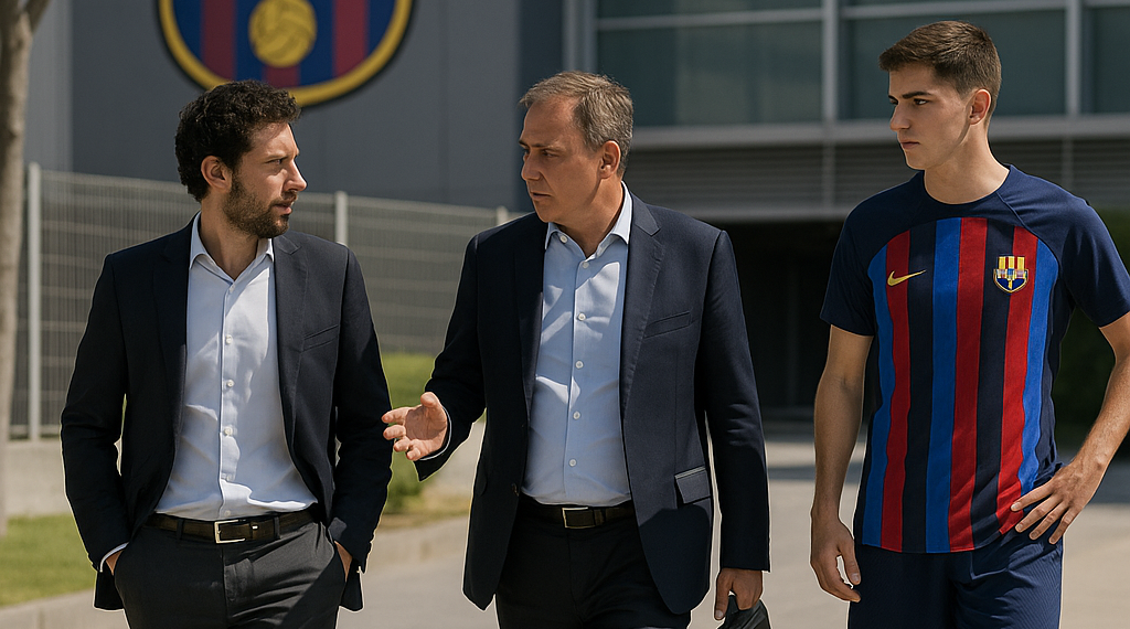 El Barça se reúne con los agentes de Virgili, pero no se ha puesto en marcha la opción de recompra