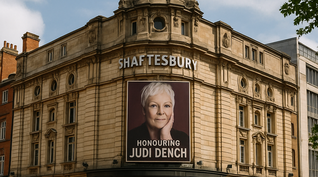 El Shaftesbury Theatre llevará el nombre de Judi Dench, segunda mujer no perteneciente a la realeza en recibir este honor