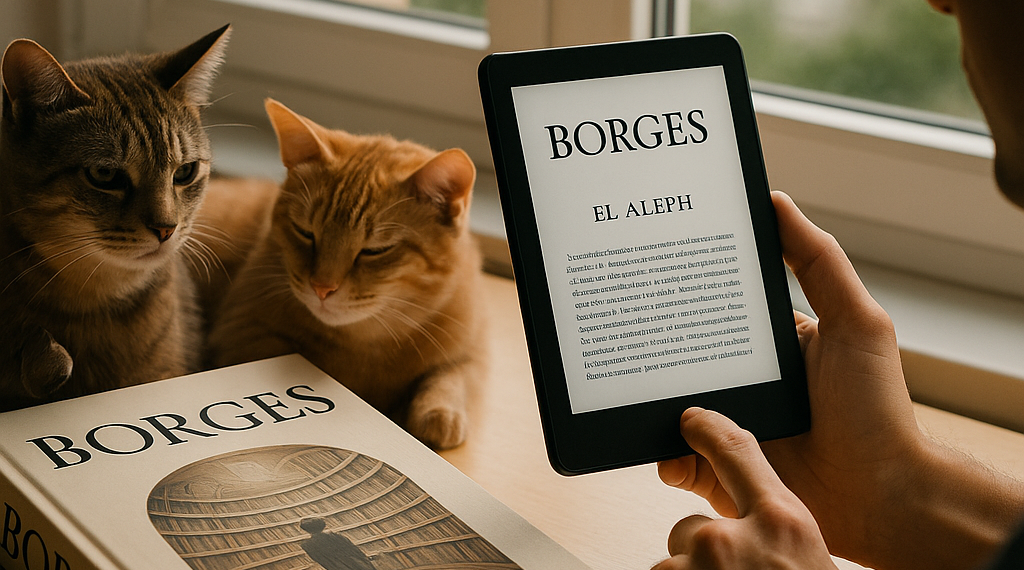 Representación artística de la biblioteca de Babel de Jorge Luis Borges.
