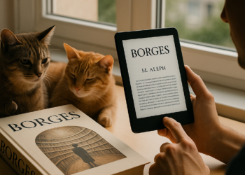 Representación artística de la biblioteca de Babel de Jorge Luis Borges.