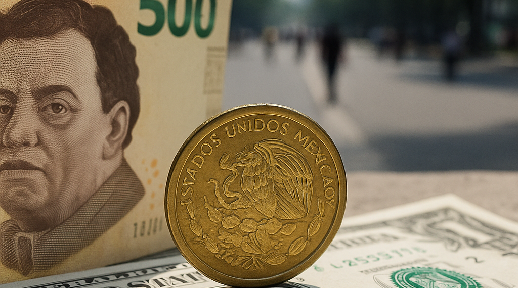 Peso mexicano se aprecia ante retroceso del dólar y tras dato local de inflación
