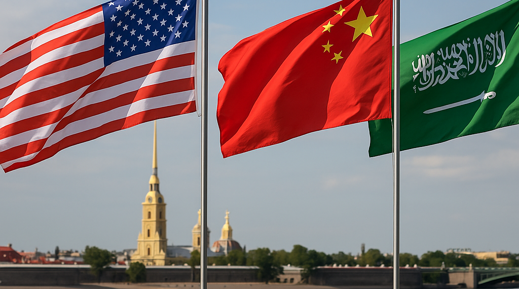 Estados Unidos, China y Arabia Saudita participarán mañana en el Foro Económico de San Petersburgo
