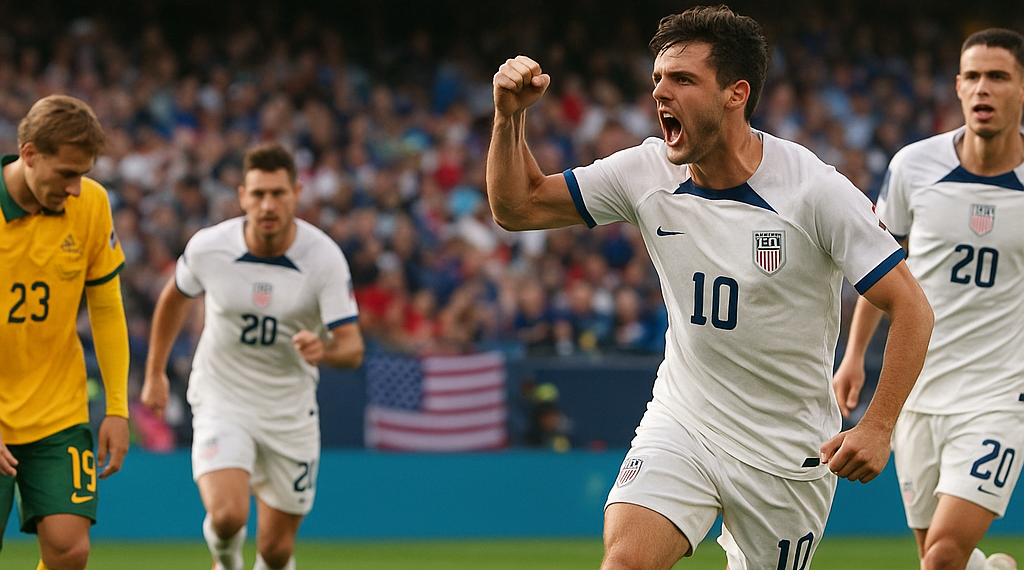 Estados Unidos clasifica a dieciseisavos del Mundial tras vencer 2-0 a Australia