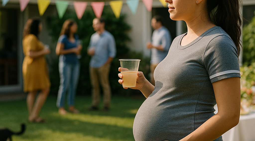 Barbara Palvin Nails Sporty Maternity Style at a World Cup Party
