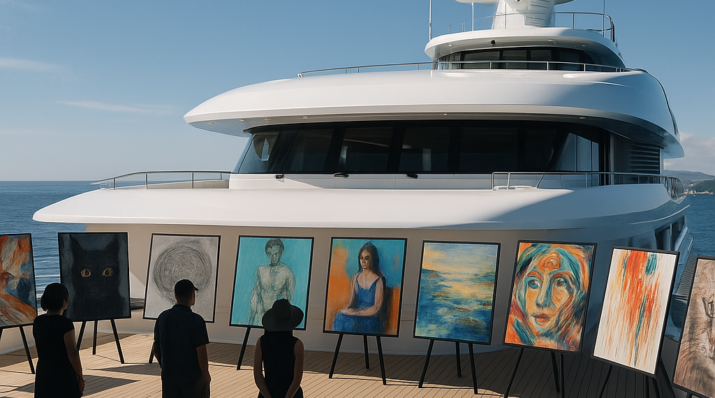 There’s an Art Show Aboard a 236-Foot Yacht With Marina Abramović