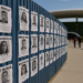 Familiares de desaparecidos cuelgan carteles cerca del Estadio Guadalajara previo al México-Corea del Sur