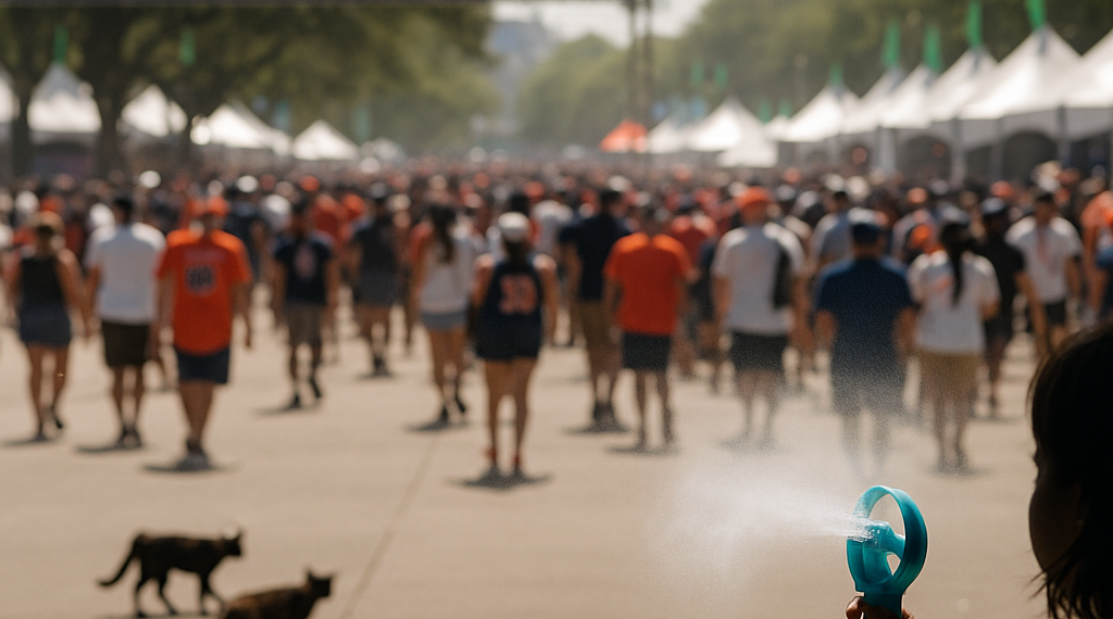 Fan Fest de Houston se llena pese al intenso calor de Texas de hasta 38 grados