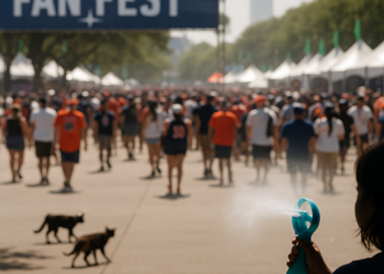 Fan Fest de Houston se llena pese al intenso calor de Texas de hasta 38 grados