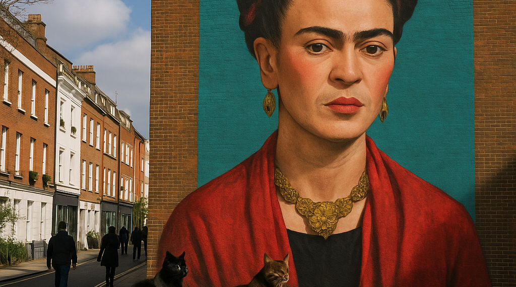 Frida Kahlo toma el Soho de Londres con un mural gigante por los 119 años de su nacimiento