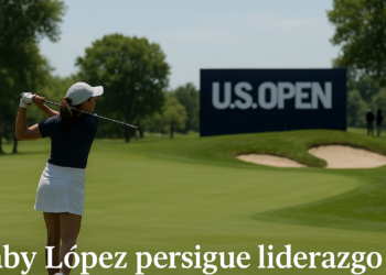 Acecha Gaby López liderato en Abierto de EU