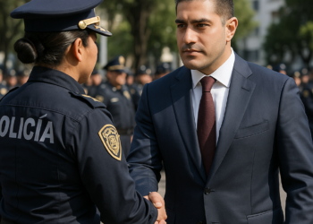 García Harfuch reconoce la labor de la policía de CDMX durante la inauguración del Mundial