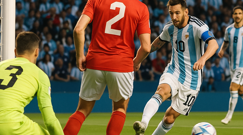 Doblete de Messi y Argentina vence a Austria