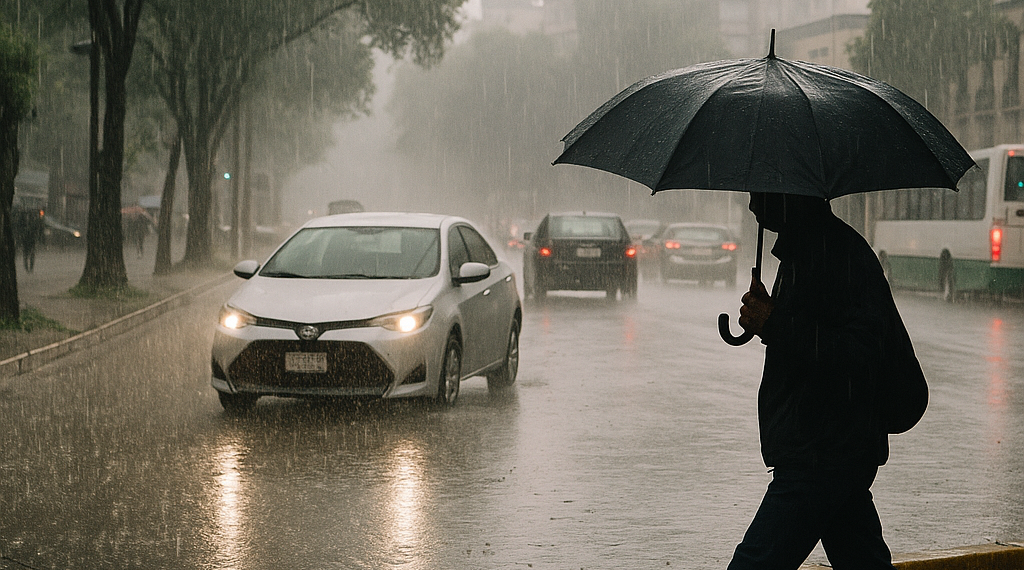 Azotan lluvias a la CDMX