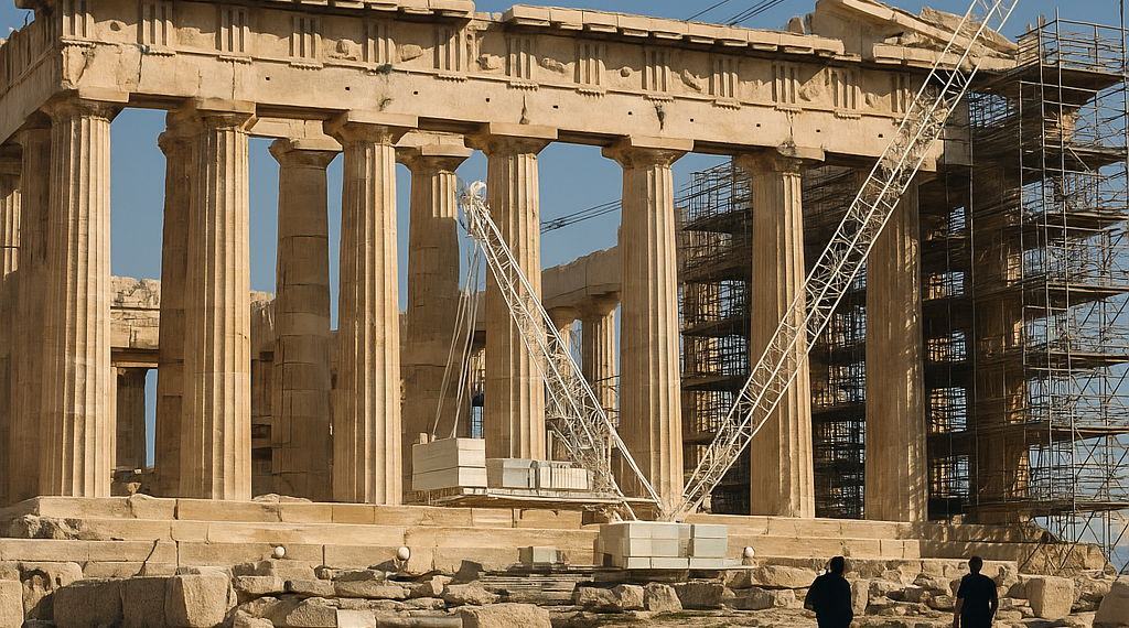 Grecia completó la restauración de la fachada occidental del Partenón y recuperó una vista perdida durante 220 años