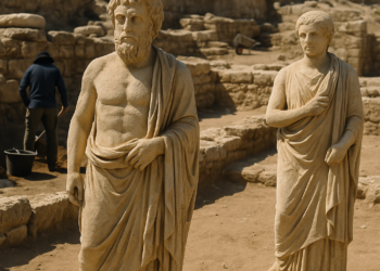 Dos estatuas romanas de 1.700 años con el nombre “Lícurgo” aparecen en Israel: por qué desconciertan a los expertos