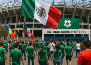 Aficionados se dan cita en el Estadio Ciudad de México para el inicio del Mundial 2026