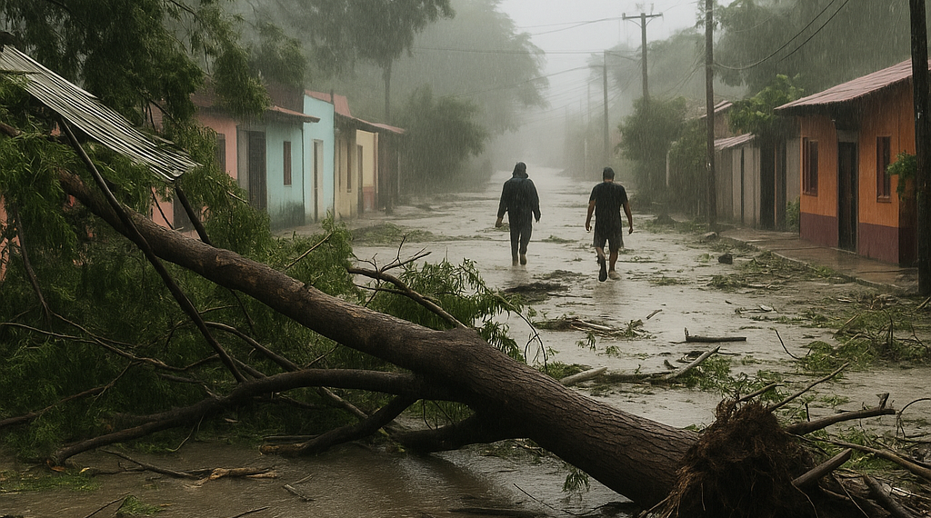 Toca tierra tormenta 'Boris' en límites de Guerrero y Oaxaca