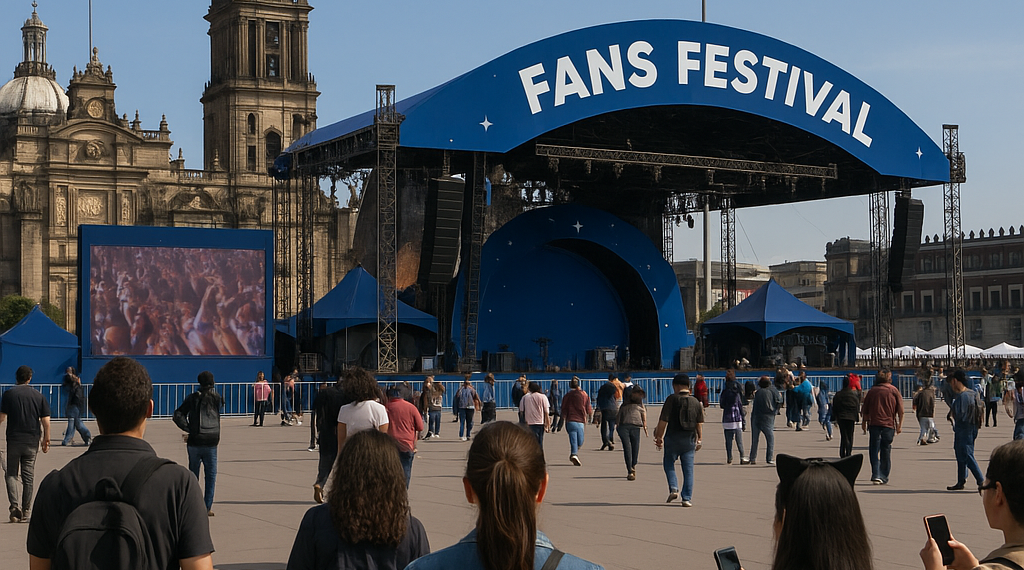 Abre Fan Fest en el Zócalo