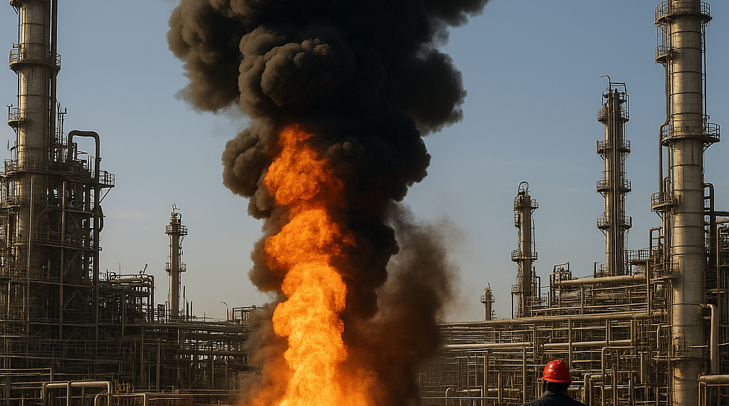 Reportan incidente en refinería en Dos Bocas