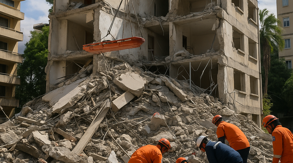Comienzan tareas de rescate tras fuertes sismos que derrumbaron casas y edificios en Venezuela