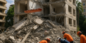 Comienzan tareas de rescate tras fuertes sismos que derrumbaron casas y edificios en Venezuela