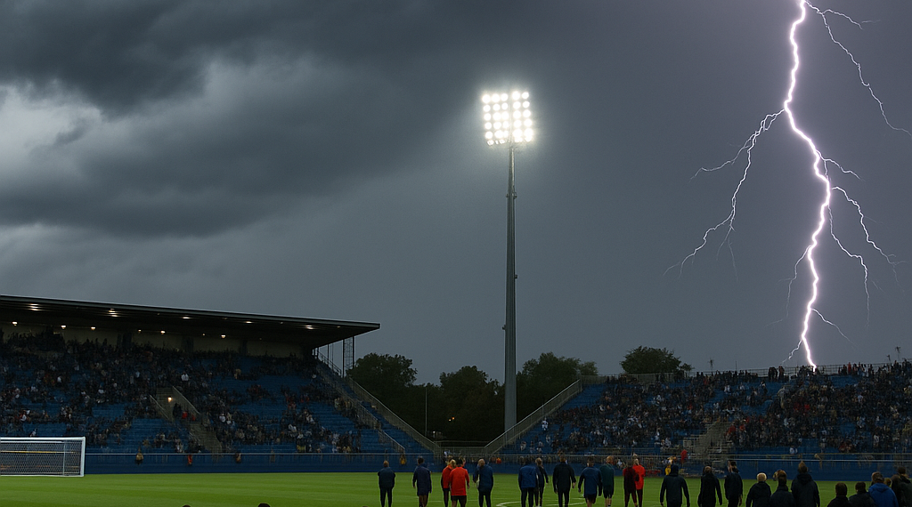 Suspenden 2T del Francia-Irak por tormenta eléctrica