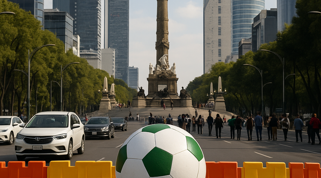 Cierran Reforma por preparativos para el México-Chequia