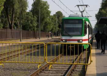 Falla Tren Ligero en Tlalpan por catenaria rota