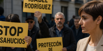 Isabel Rodríguez, ministra de Vivienda, sufre un escrache por parte de miembros del Sindicato de Inquilinas