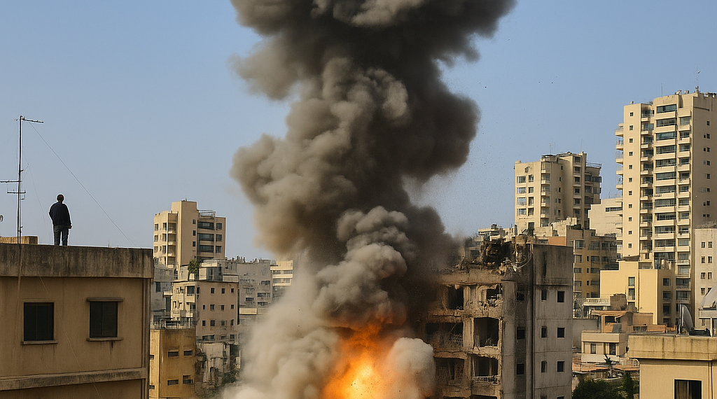 Israel bombardea "un centro de mando de Hizbulá" en Beirut tras recibir ataques en el norte de su país