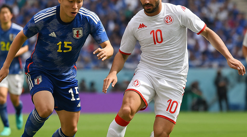 Golea y elimina Japón a Túnez en juego mil del Mundial