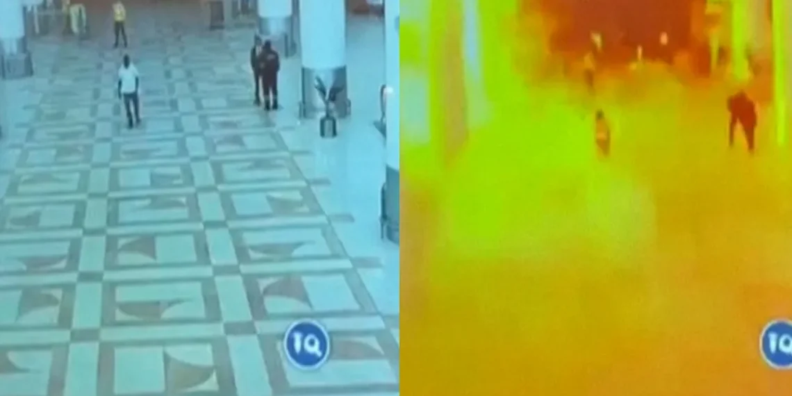 Kuwait publica un vídeo de vigilancia del mortal ataque con drones en su aeropuerto internacional