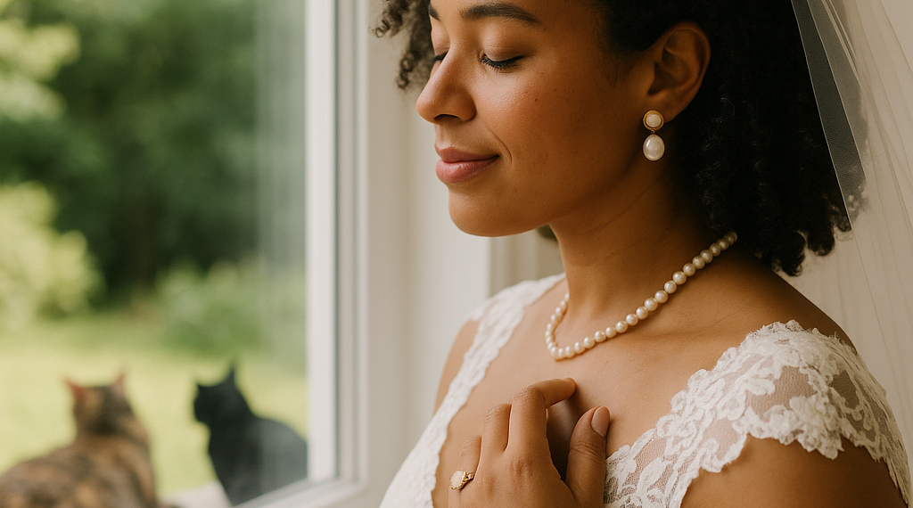 Leila Roker Wore Her Mother’s Diamond and Pearl Wedding Earrings for Her Transatlantic Celebration