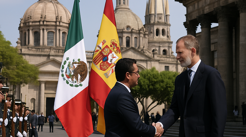 Recibe Lemus al Rey de España en Guadalajara