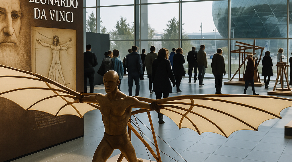 Leonardo da Vinci sorprende en Astaná con una exposición interactiva y tecnología de vanguardia