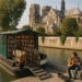 El corazón de París suma una librería flotante a los pies de Notre Dame, con noches de música y libros sin costo