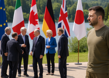 Los líderes del G7 celebran una sesión especial junto a Zelensky para abordar la guerra en Ucrania y aumentar la presión sobre Rusia