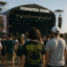 El grupo británico Slowdive, durante una actuación en el Primavera Weekender, en Benidorm, en 2022.