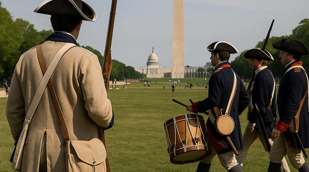 George Washington reenactors are busy this year : NPR