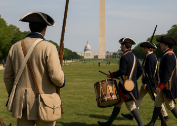 George Washington reenactors are busy this year : NPR