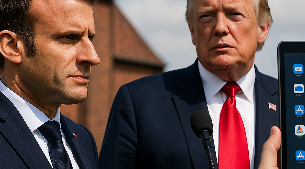 Macron desafía amenaza de Trump y defiende impuesto digital ante posible arancel al vino francés