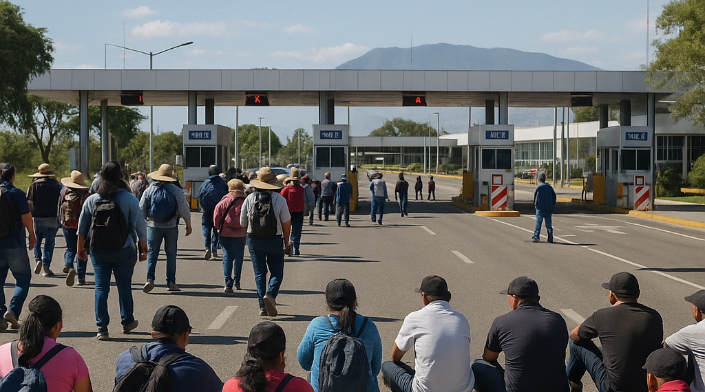Sitian maestros aeropuerto de Oaxaca y casetas en Chiapas