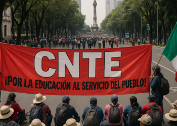 Protesta CNTE en Segob y Paseo de la Reforma